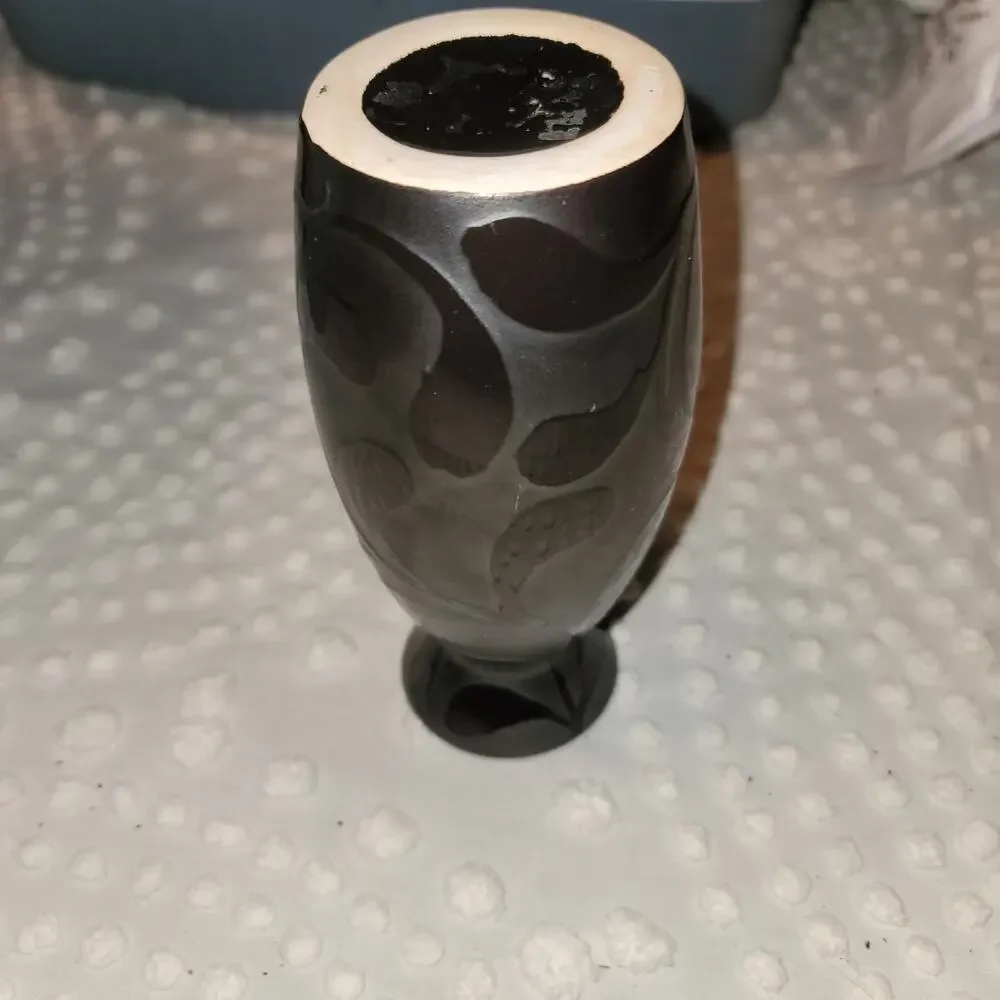 Black floral high gloss with Silvertone shimmer background 7